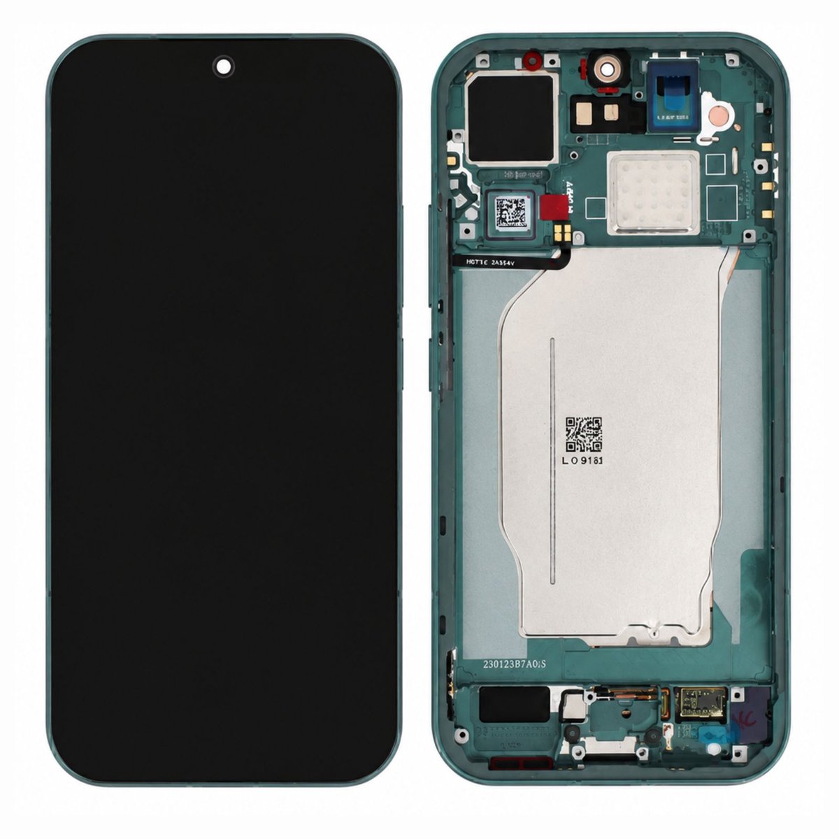 Xiaomi, Scherm voor Xiaomi 17 AMOLED Paneel met Touchscreen Glas en Chassis, Groen