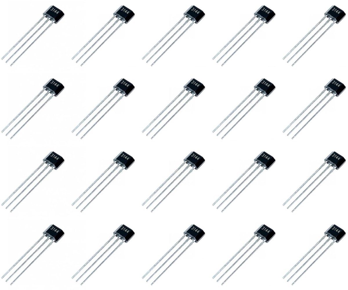 20 stuks 3-polige Hall-Effect-sensor om vast te klikken A3144 Bipolaire snapsensoren A3144E 3144, voor elektronisch speelgoed en kleine huishoudelijke apparaten