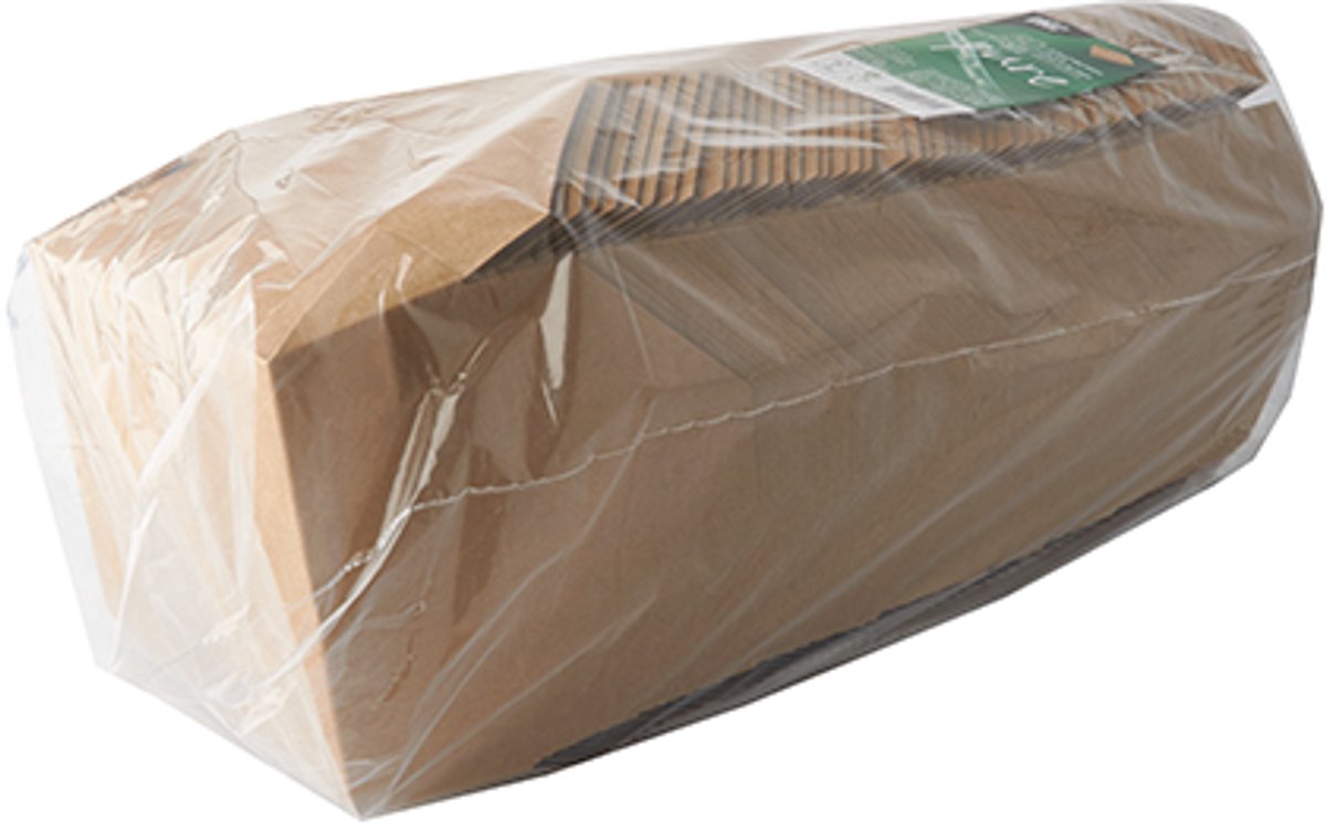 50 Kartonnen lunchboxen "pure" 1000 ml 5 cm x 12 cm x 15 cm bruin