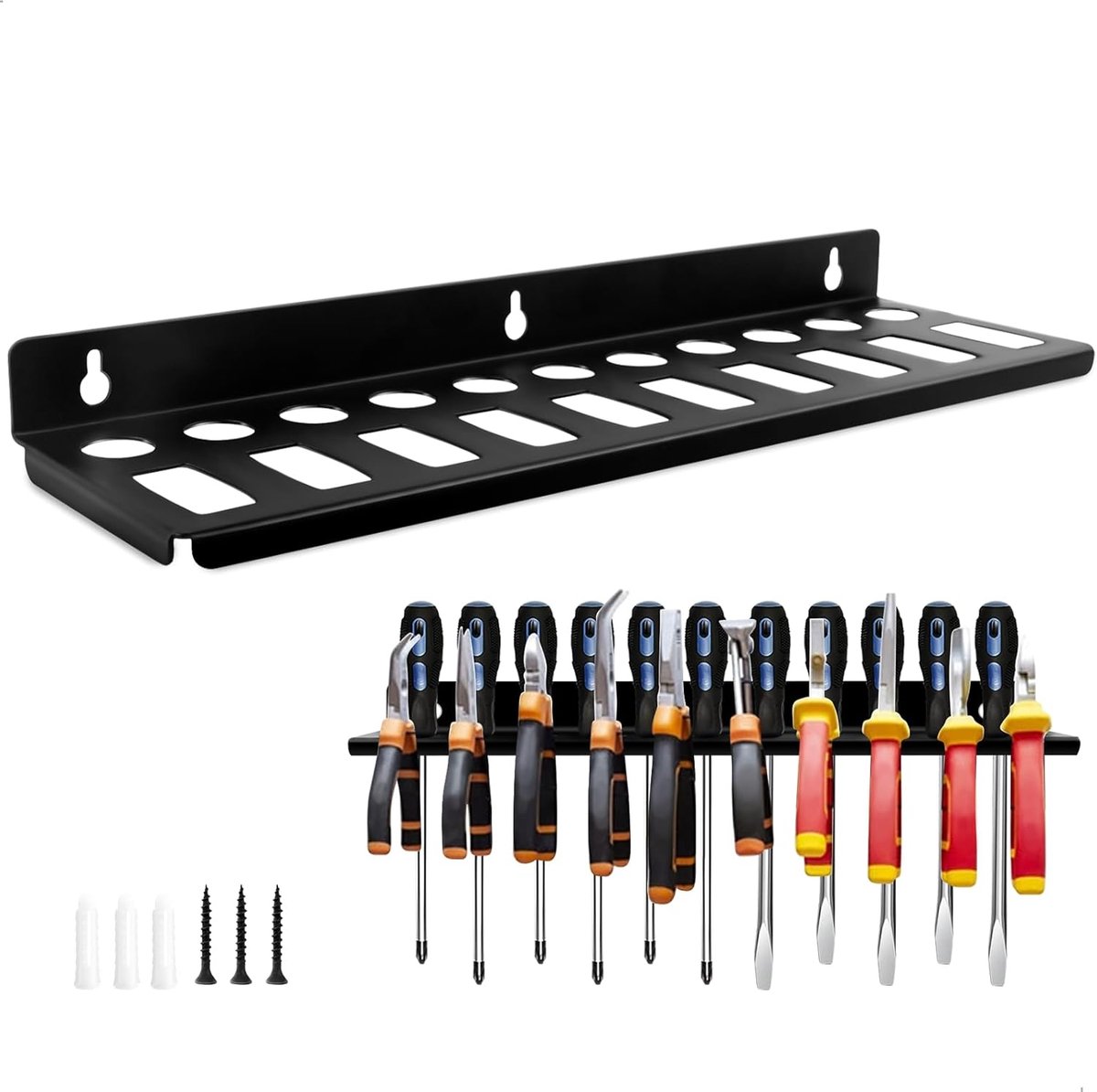 Schroevendraaierhouder met 21 opberg gaten - multifunctioneel gereedschap - ruimtebesparend ontwerp - ShopVlot