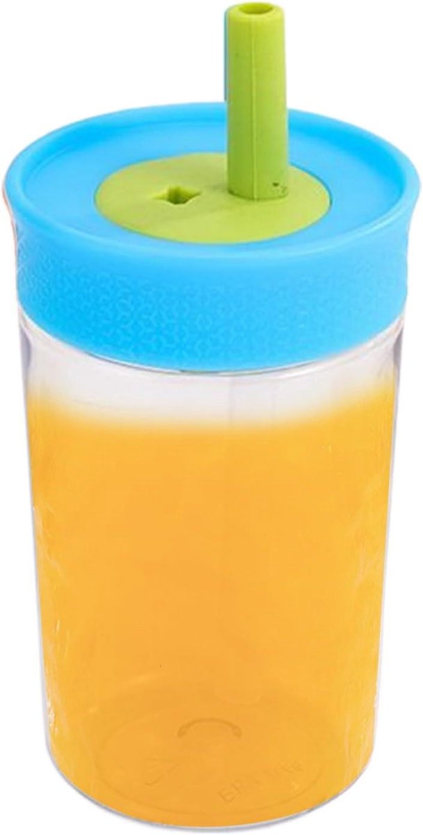 Peuter Drinkbekers - Kinderfles Tuitbeker - Hydratatie Onderweg - Lekvrij en Valbestendig - 88 cm breed - Luchtblauw