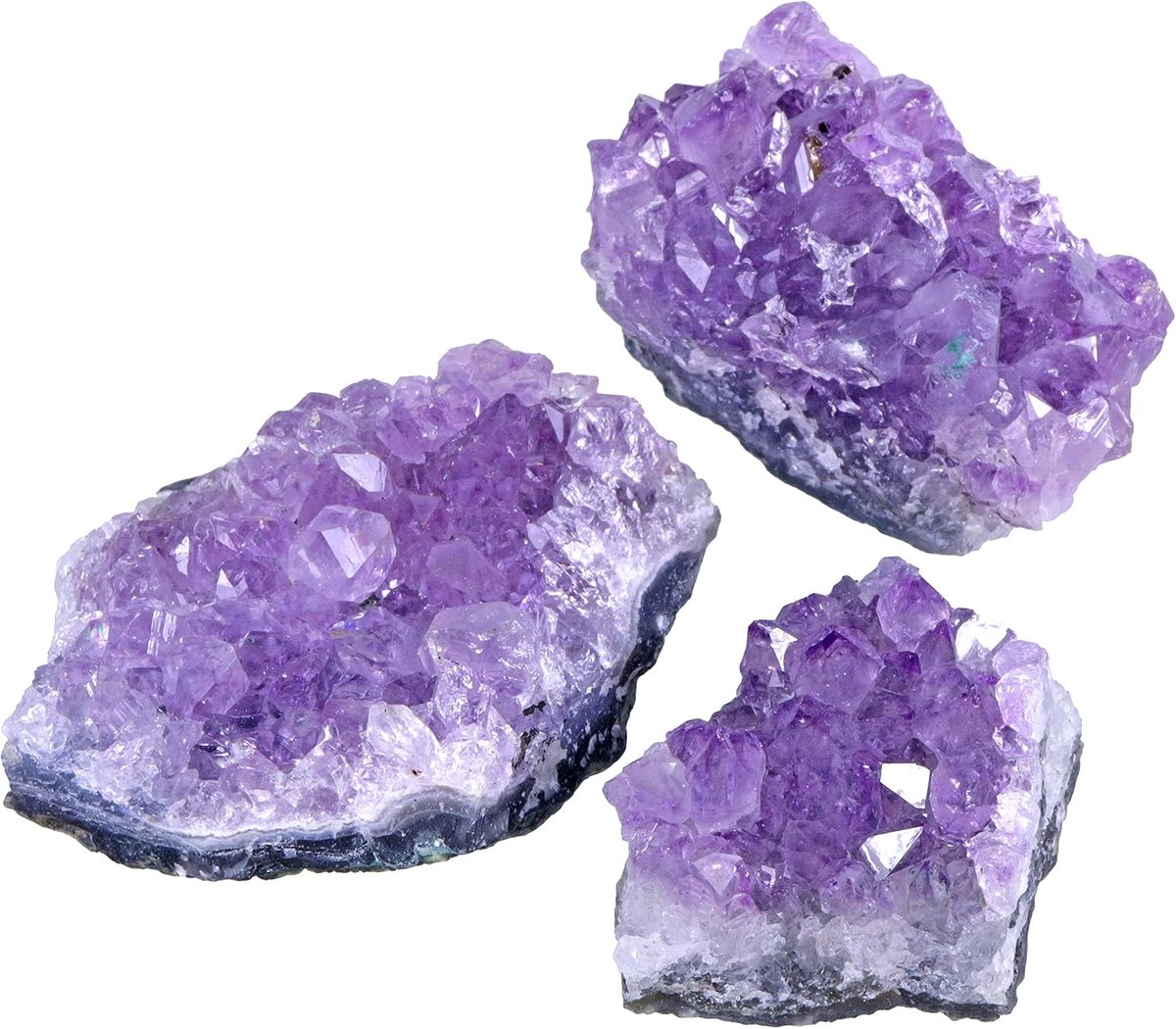 kristallen | 100% natuurlijke druze stukken | 3-delige set