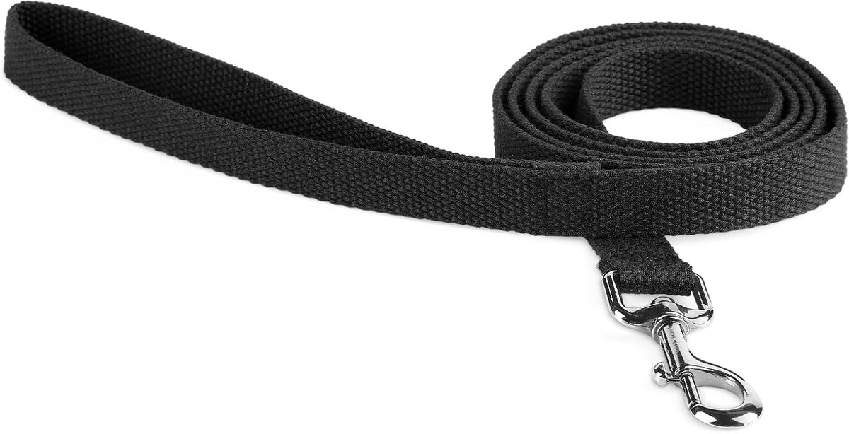 Trainingslijn voor honden, van zacht katoen, 1,5 m, met snelsluitgesp, geschikt voor hondentraining, voor kleine, middelgrote en grote honden (breedte 2 cm)