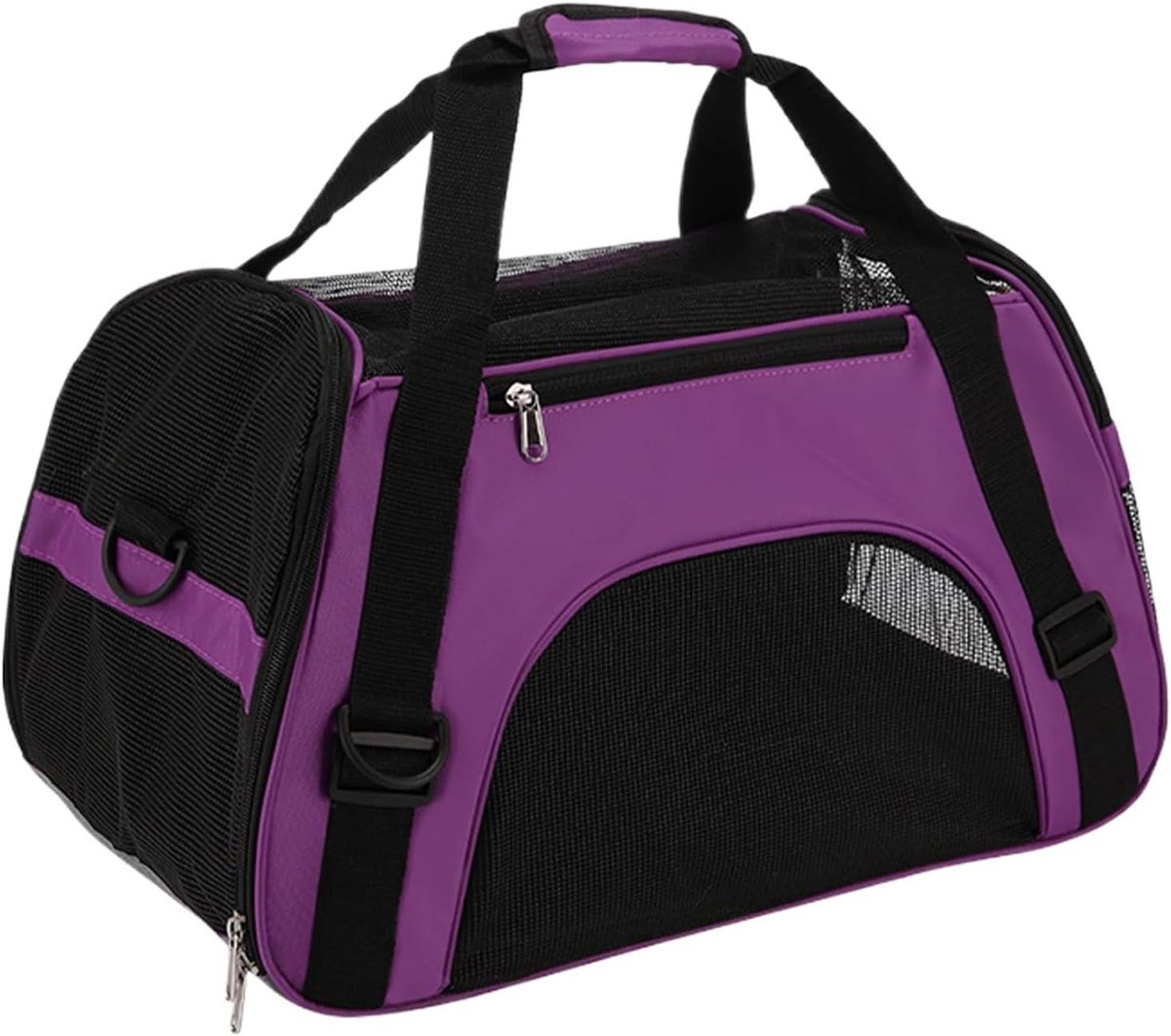 Draagbare Huisdier Tas - Reisbox Kat Hond - Comfortabel Vervoer - Geoptimaliseerde Ventilatie - 58 x 40 x 7 cm