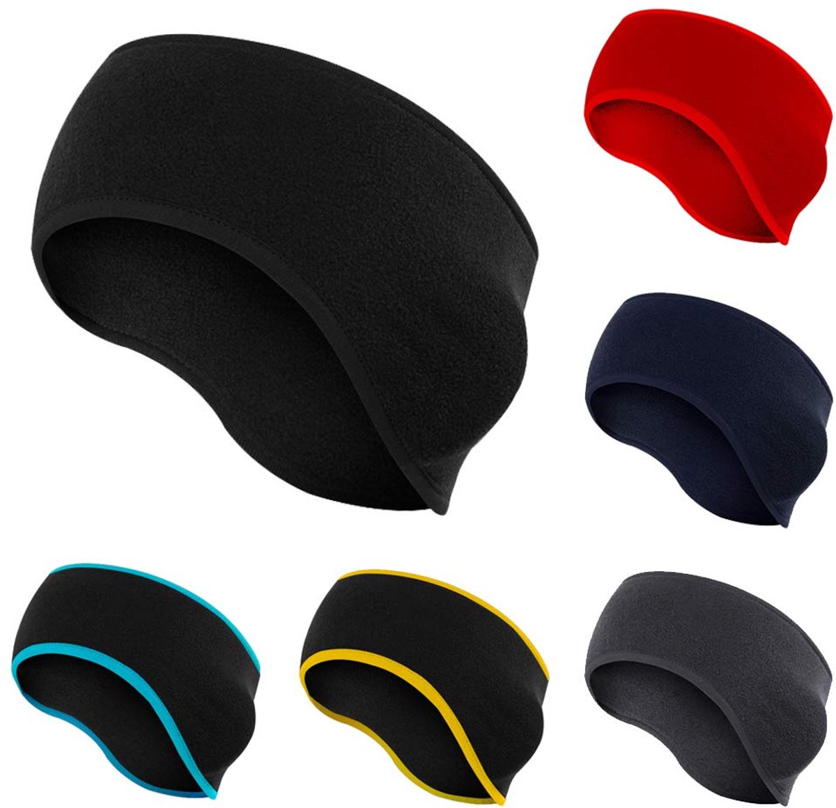 axy Sporthoofdband, winter, oorwarmer, hoofdband voor joggen, wandelen, fietsen, wielrennen, haarband, sportband, oorbescherming, hoofdbanden, warm, heren en dames, kleur 05