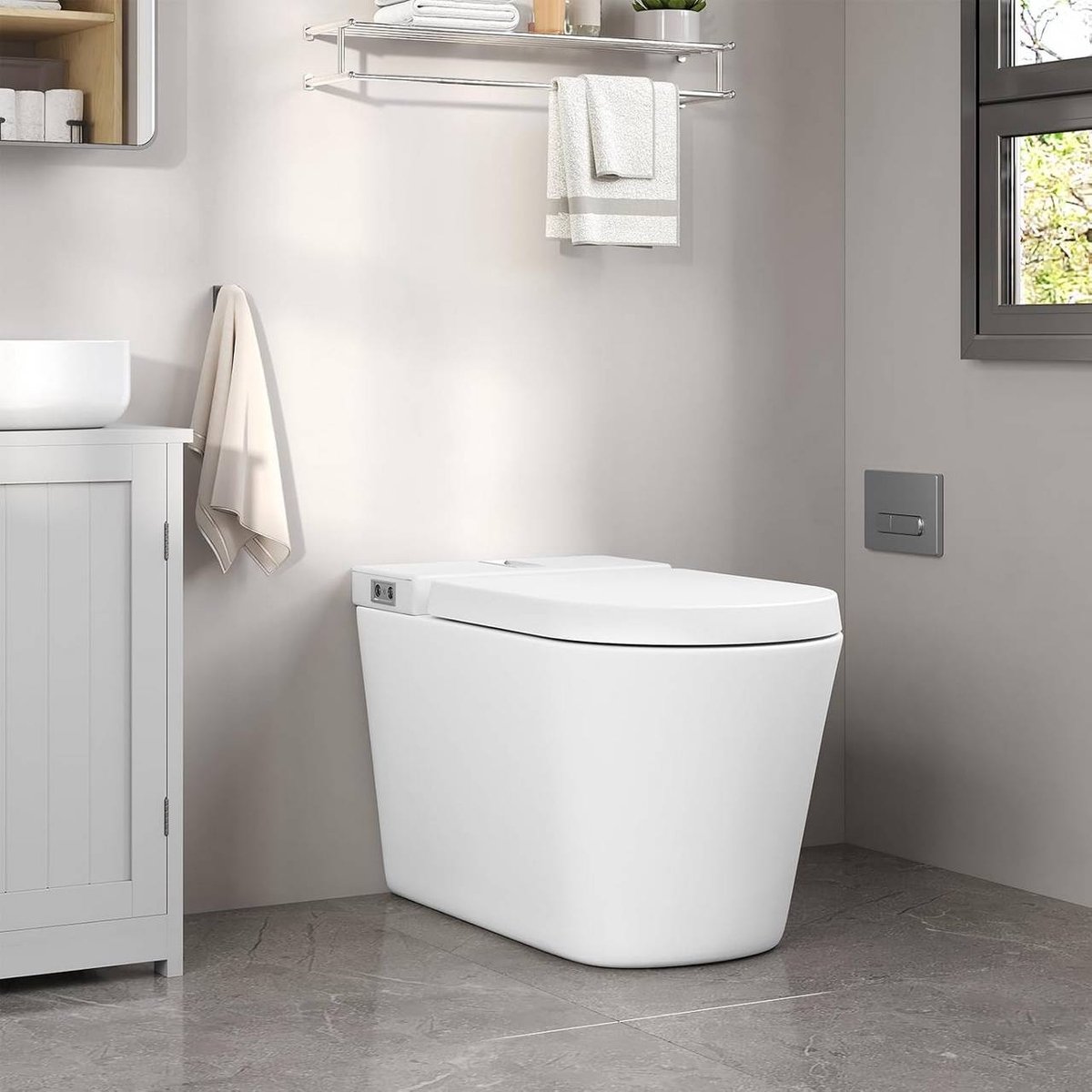 SureDeal® - toiletzitting - Toiletdeksel kunststof - Softclose wit - Wit