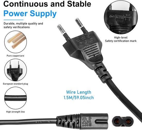 Koelbox, 100-240 V oplader voor autokoelkast, compressor, spanningsomvormer 14,5 V 6 A netgelijkrichter, converter, netadapter, aansluitkabel vriesbox — afbeelding 3