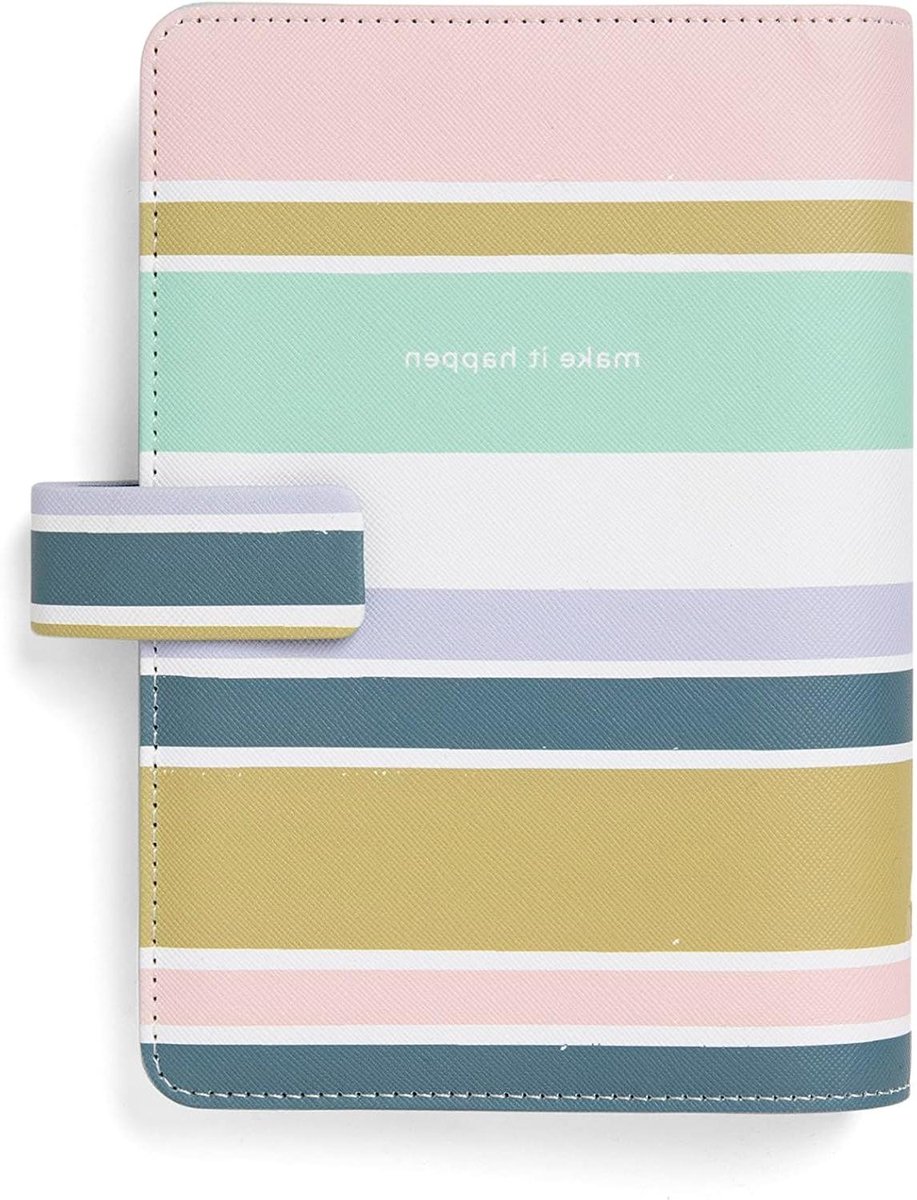 Persoonlijke Organizer - Planningsboek - Dagelijkse Planning - Gladde Hoes - 95 x 171 mm - Strepen