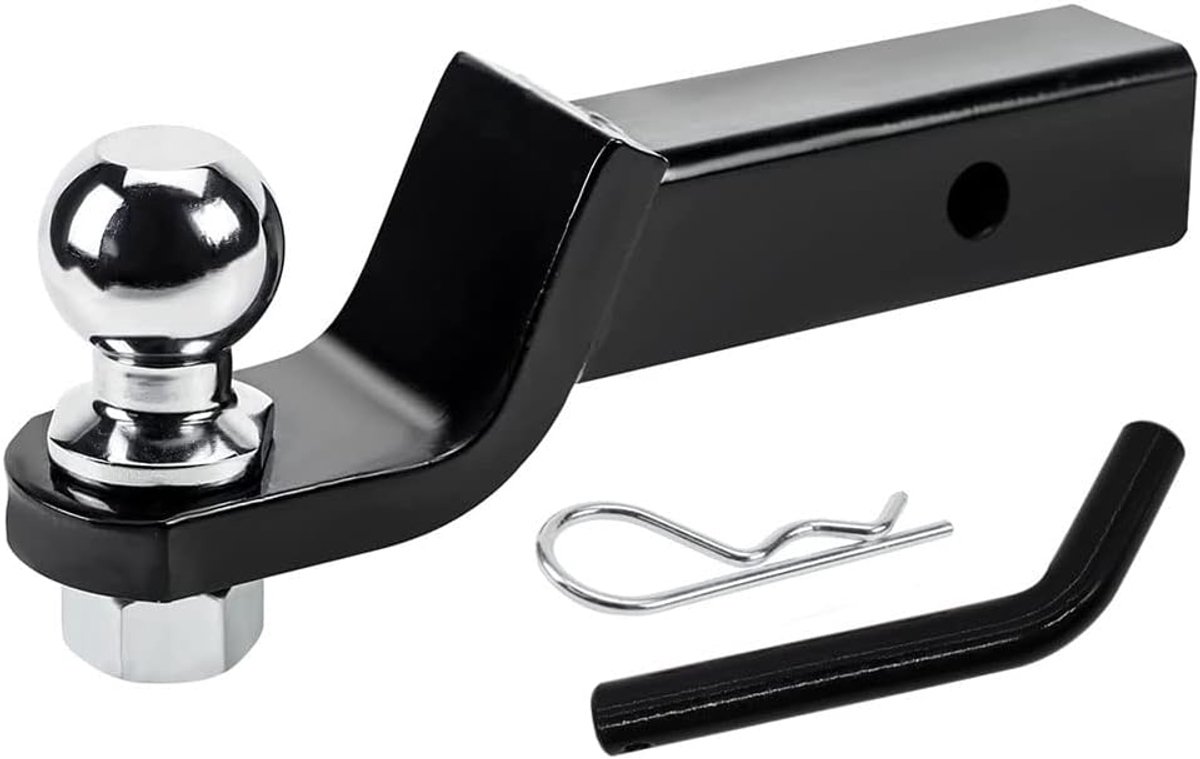 adapter voor Amerikaanse voertuigen, 2 inch/50 mm aanhanger kogelhouder, koppelingskogel aanhangerkoppeling, kogelkop landbouwspoor voor caravans, vrachtwagens, kogel