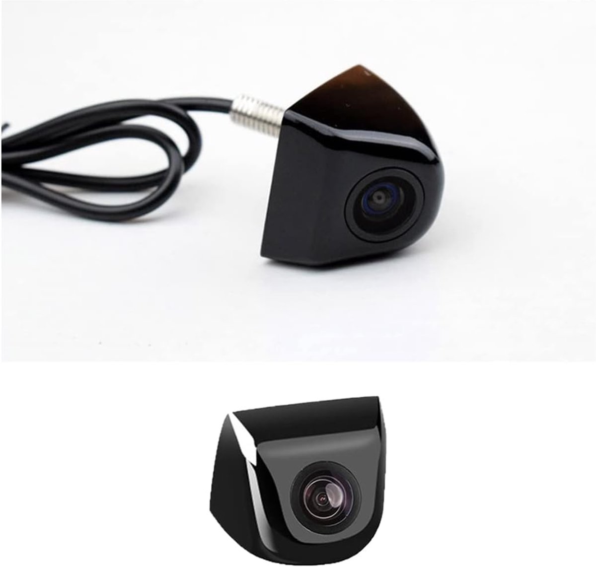 HD Achteruitrijcamera, universeel, 155 graden kijkhoek, 720p, achteruitrijcamera, waterdicht, voor auto, SUV, camper, aanhanger, caravan, bestelwagen, pick-up (zwart)