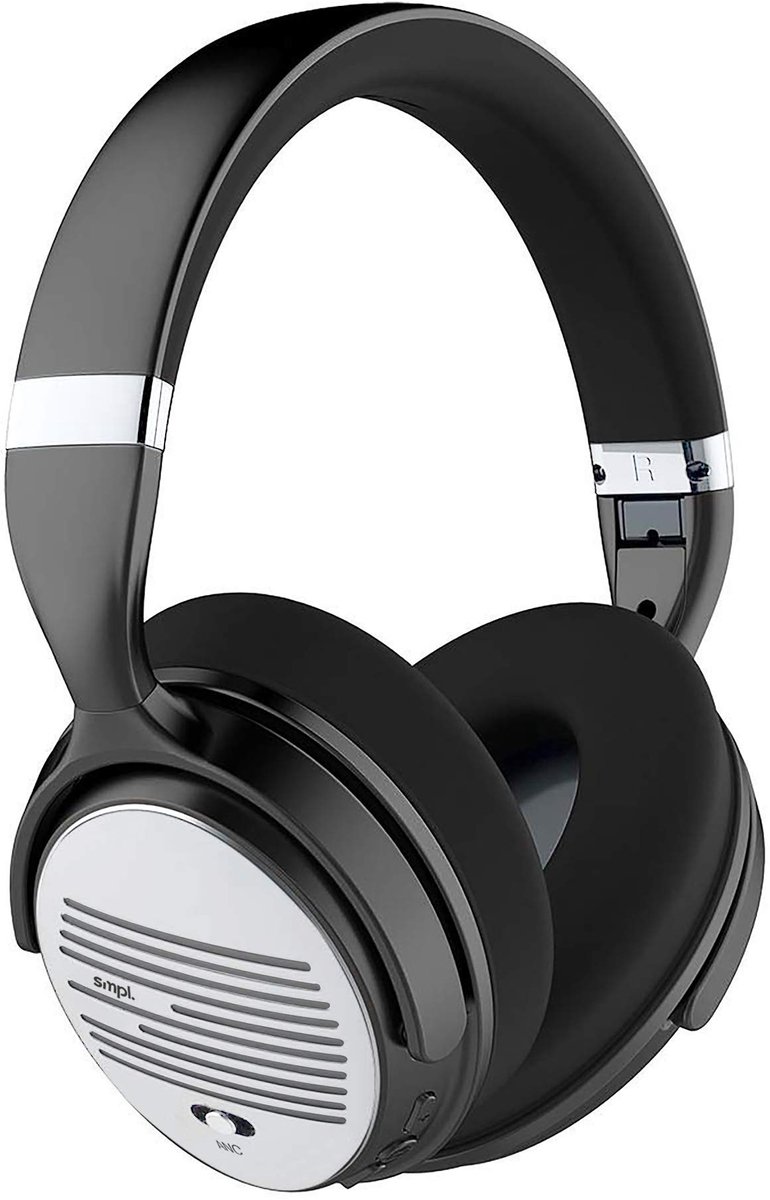 SnelShoppen - Actieve hoofdtelefoon met ruisonderdrukking - Bluetooth ANC over-ear hoofdtelefoon met microfoon voor bellen en diepe bas - 16 uur speel