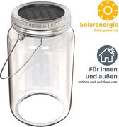 B.K.Licht - LED Lantaarn - op batterijen via zonnepaneel - voor buiten