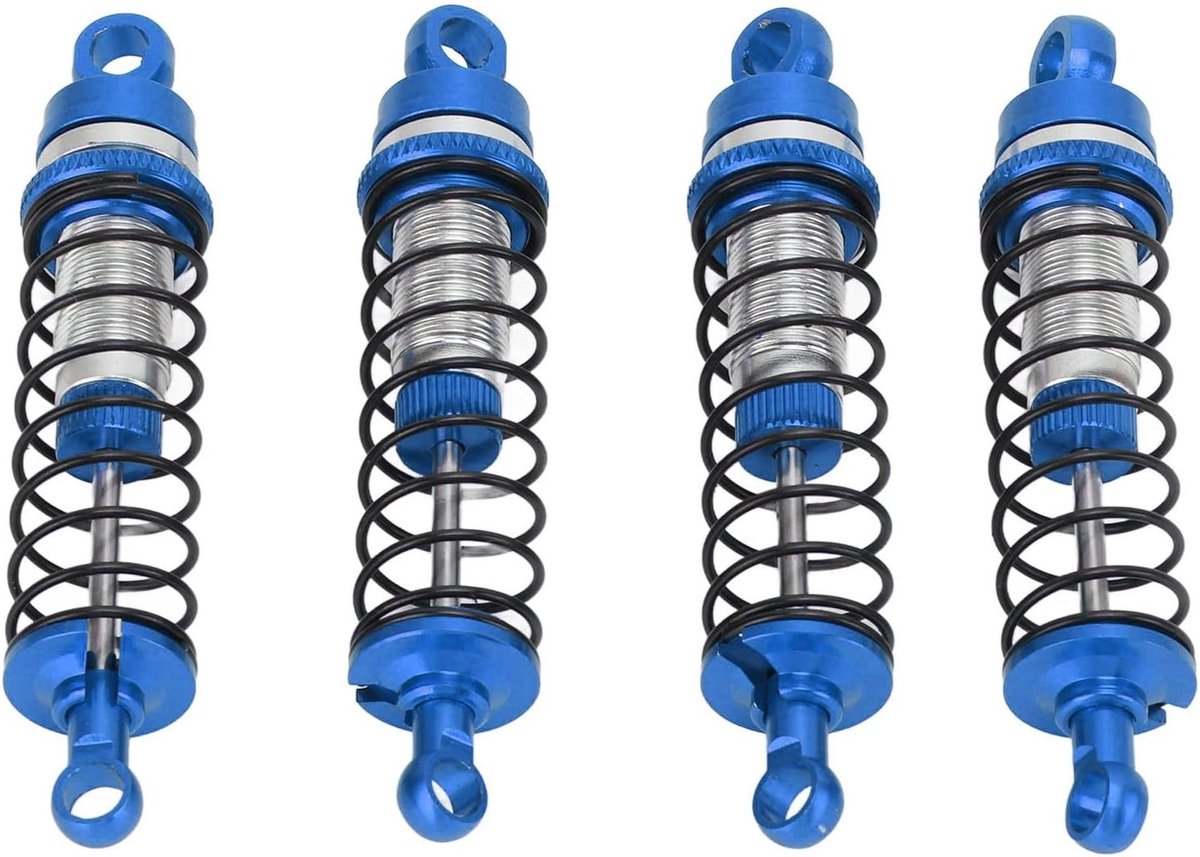 Verstelbare Schokdempers voor 1/18 RC Auto's - Aluminium Voor- en Achterzijde, Geschikt voor Offroad en Racing
