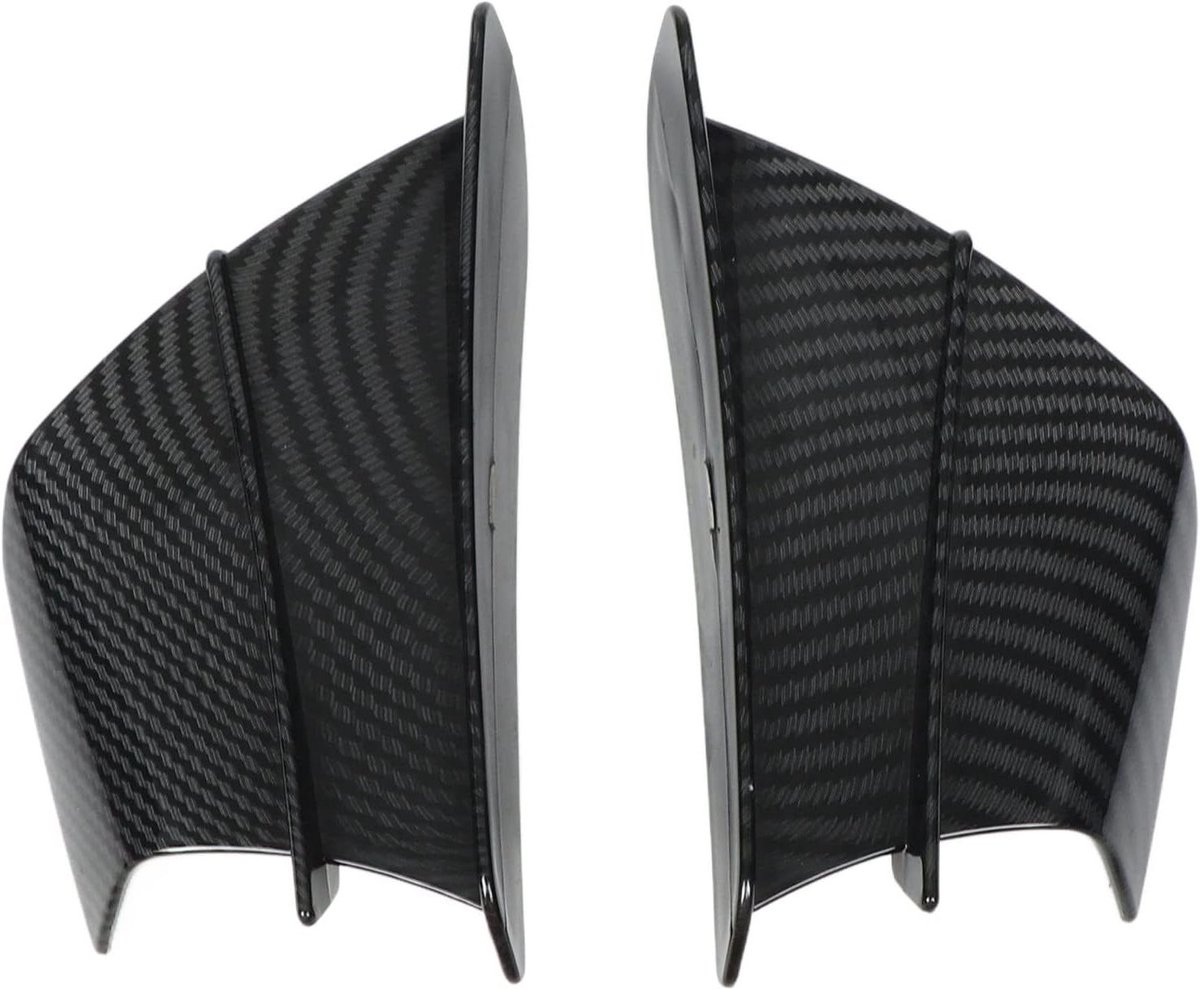 Motorcycle Aerodynamic Wings - Wind Vleugels - Verbeter Rijervaring - Universele Pasvorm - 2 stuks - Carbon Fiber Look