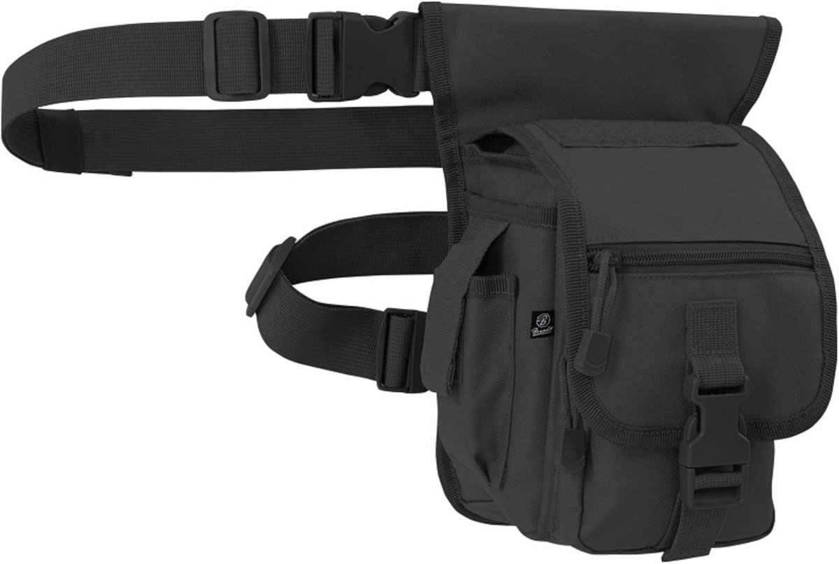 SnelShoppen - Zwarte Schoudertas, Compacte Handtas, Ideaal voor Feest, Camping, Dagelijkse Gebruik, Maat OS, Ruim en Stevig, Perfect voor Mannen en Vr