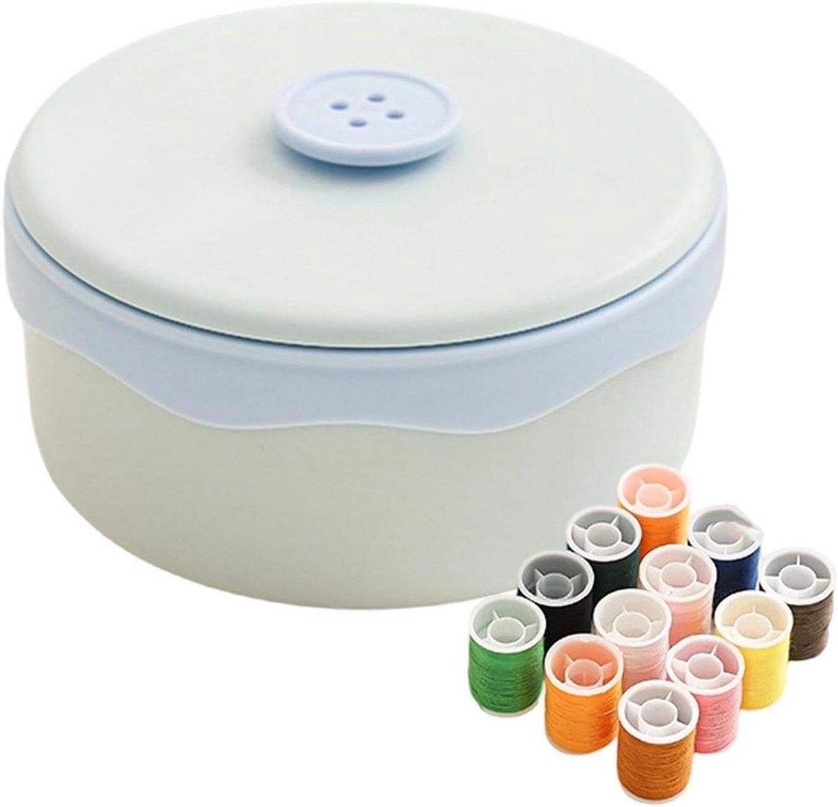 Naaidoos Set - Handwerk Organizer - Creatief Bezig - Magnetische Naaldhouder - 12.5 x 12.5 x 6 cm - Niet gespecificeerd