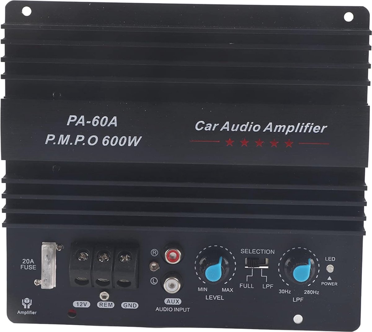 12V 600W Auto Digitale Audio Subwoofer Versterker