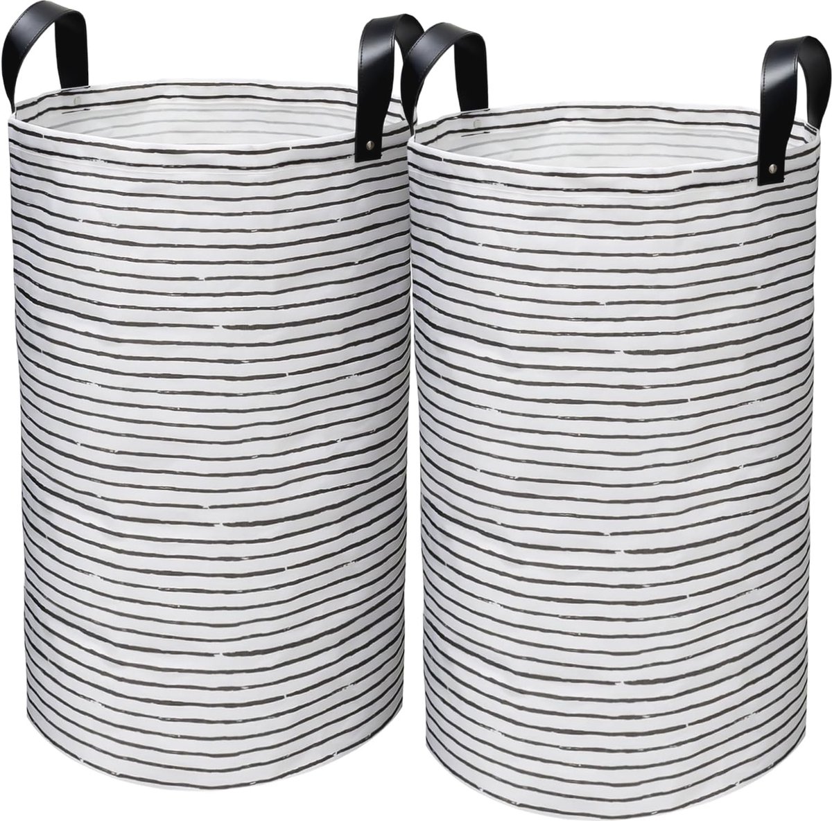 Goedkoopste Opvouwbare Wasmand - 60 Liter, 2 Stuks, Waterdicht en Ruimtebesparend, Ideaal voor Badkamer en Huishouden