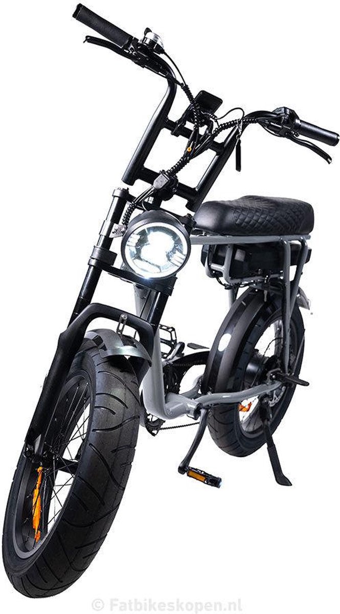7GO EB2 - Elektrische Fatbike - Grijs - Tot 75 km Actieradius - Hydraulische Schijfremmen - Lage Instap - Shimano 7 Versnellingen van 7GO — afbeelding 5
