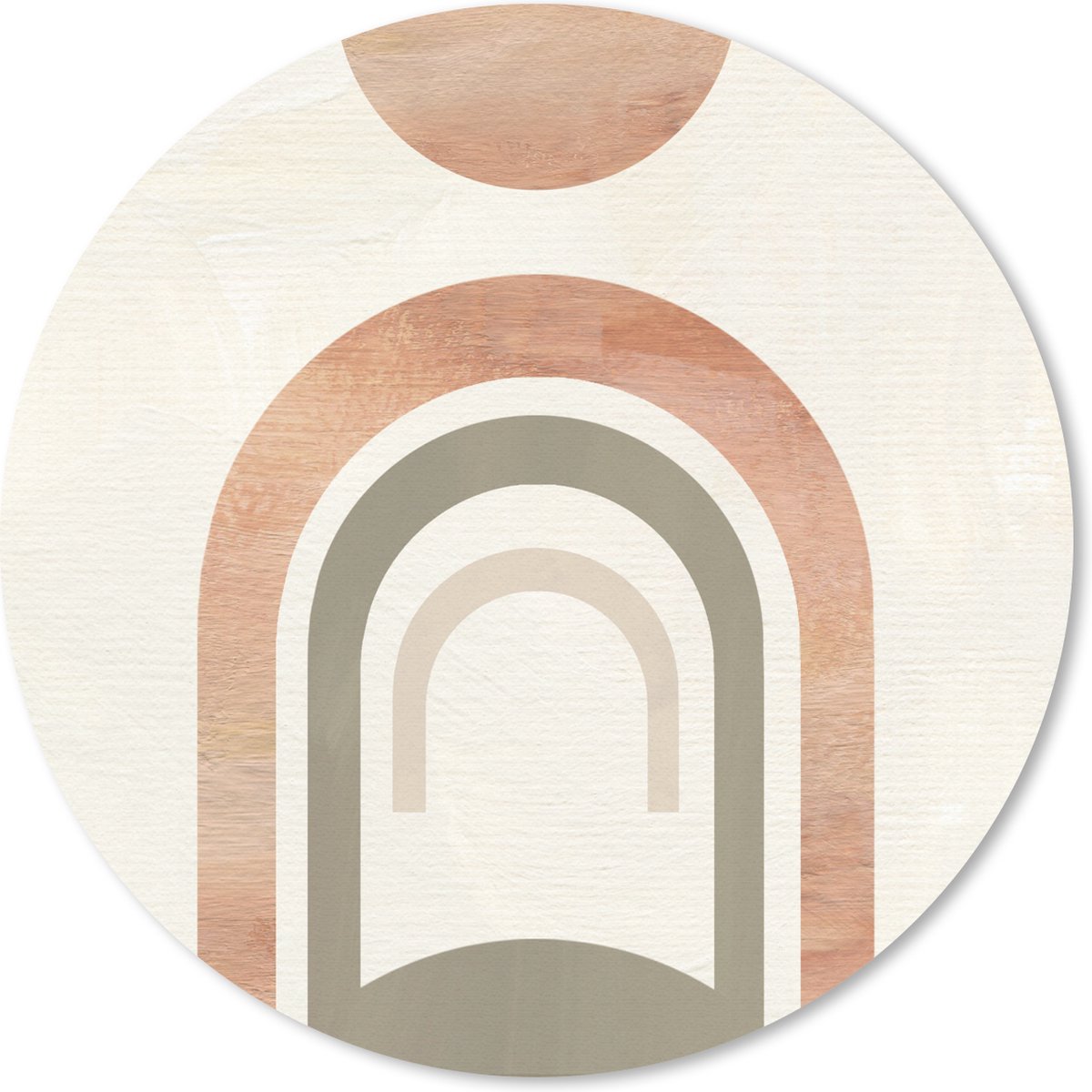 Muismat rond 50x50 cm - Mousepad Design - Roze - Abstract - Ronde muismatten