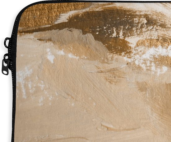 Housse ordinateur 13 pouces - Or - Beige - Abstrait - Housse ordinateur