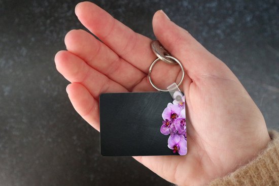 Porte-clés - Orchidée - Fleurs - Rose - Flora - Cadeaux à distribuer - Plastique