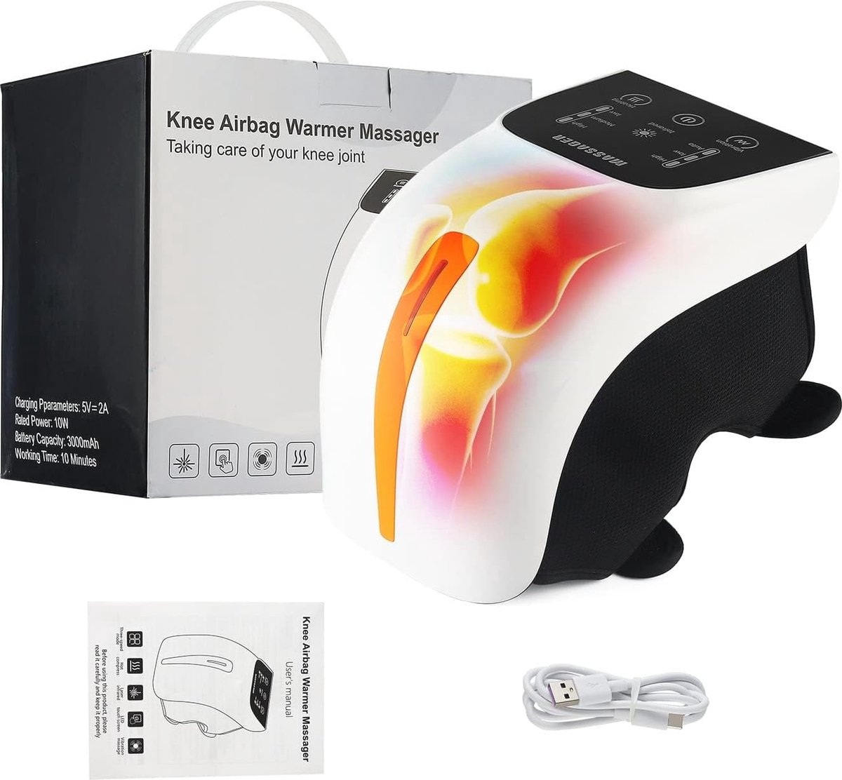 Kniemassageapparaat Warmte en Vibratie Massage Gun - Kniemassageapparaat - €196,00