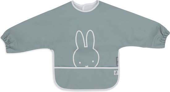 Jollein x Nijntje - Baby Slab Waterproof met Mouw - Miffy Peekaboo Sea Green