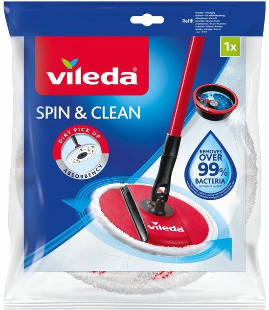 Vileda Spin&Clean - Recharge - Microfibre