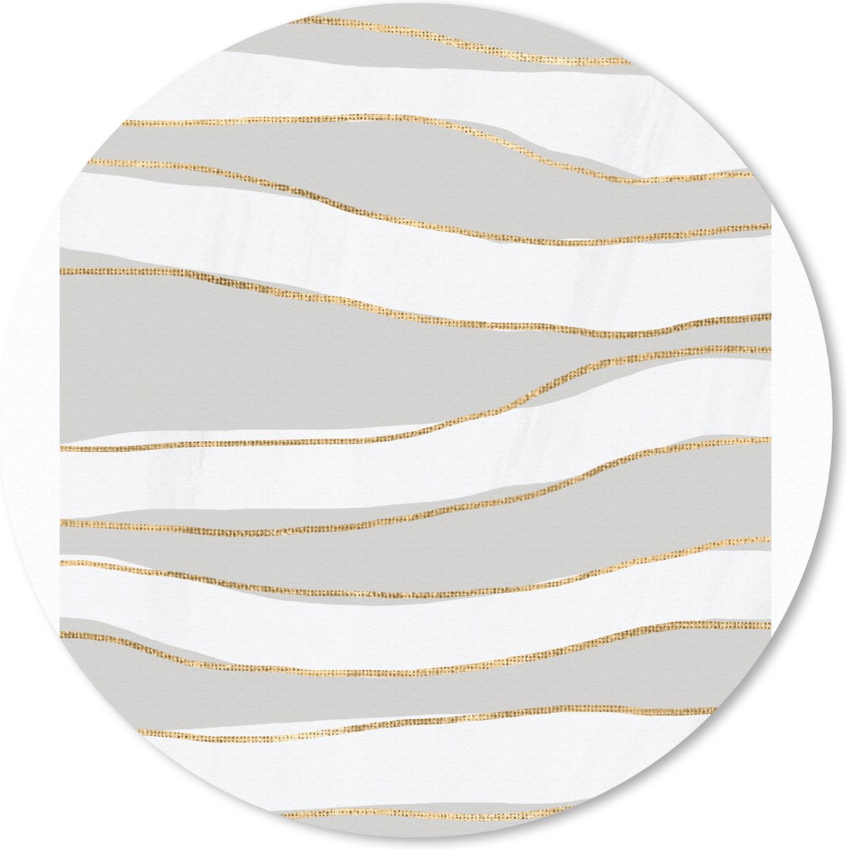 Muismat rond 20x20 cm - Mousepad Lijn - Abstract - Patronen - Ronde muismatten