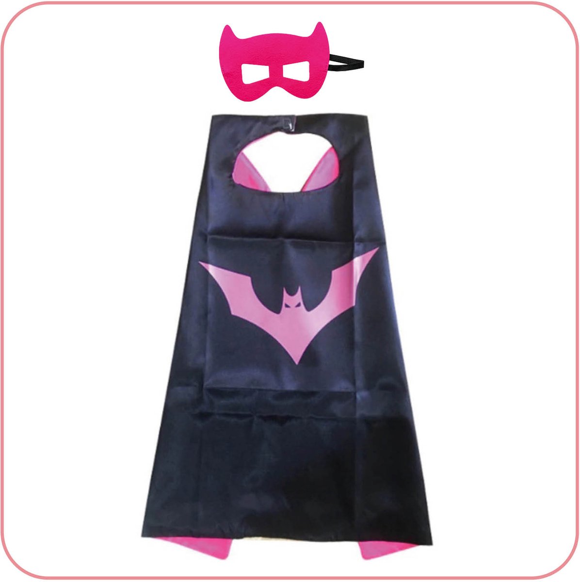 Jobber Toys - Batgirl verkleedcape - Verkleedkleding kinderen + Masker — afbeelding 4