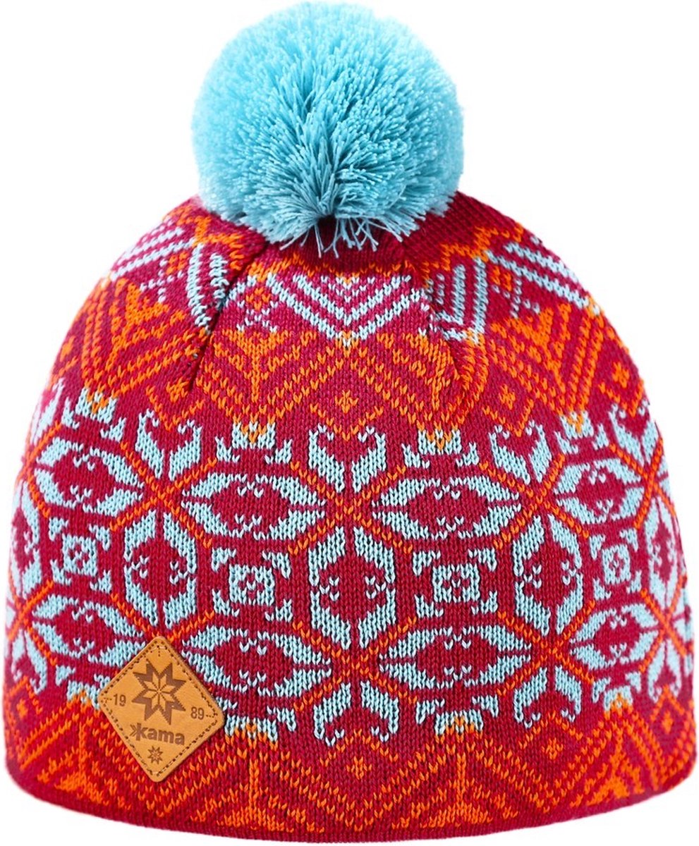 Kama-muts Pletená Merino kadze K65 130978 Rosa