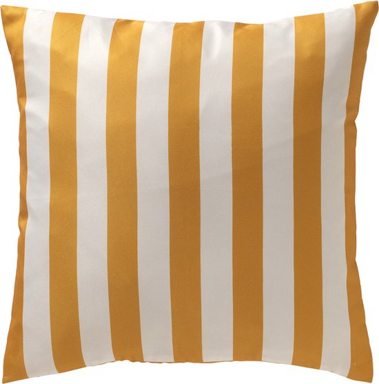 Rood oranje taupe buitenkussen van outdoor stof Tomatte