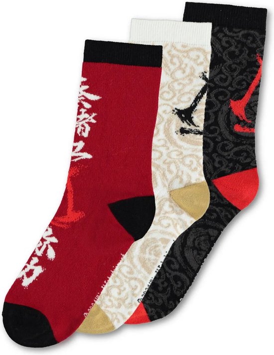 Assassin's Creed Shadows - Crew Socks 3 Pack - 39/42