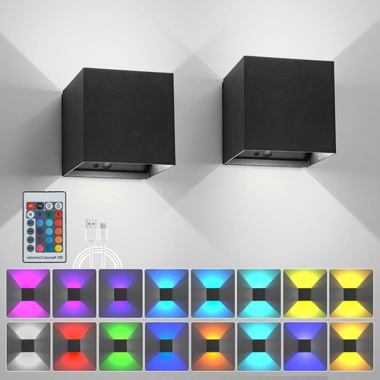 LED buiten wandlamp Mirco met sensor, ringvormig