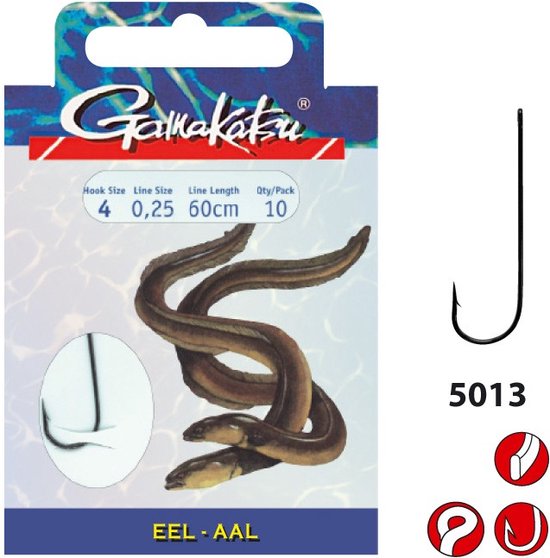 Gamakatsu 5013F - Palinghaak - Maat 6 van Gamakatsu — afbeelding 2