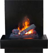 Bol.com Xaralyn Quero elektrische wandhaard Metaal - met Opti-Myst Cassette 400 - Zwart metalen haard - Waterdamphaard - afstand... aanbieding