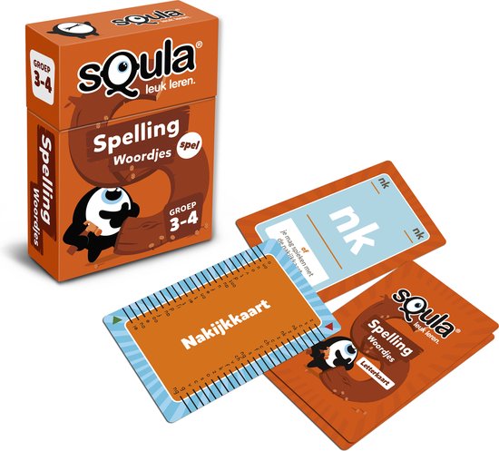 sQula Spelling / Woordjes Groep 3-4 Educatief Kaartspel