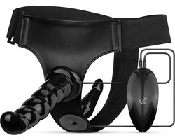 Fetish Collection - Vibrerende Strap-On Set - Zwart