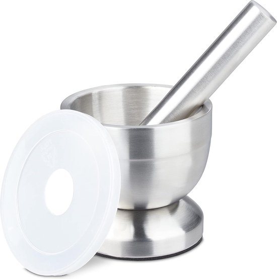 Creatieve Keuken Marmeren Vijzel, Kruiden Pesto Molen Natuurlijke Geneeskunde Stamper Huishoudelijke Vijzel Knoflook Stamper voor Guacamole, Specerijen, Knoflook, Koken,D