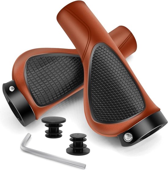 Poignées Guidon 22mm Poignées De Vélo Antidérapantes - Caoutchouc Souple - 22mm - Pour VTT, Route, Ville - Confort Et Prise Poignée Guidon Vtt