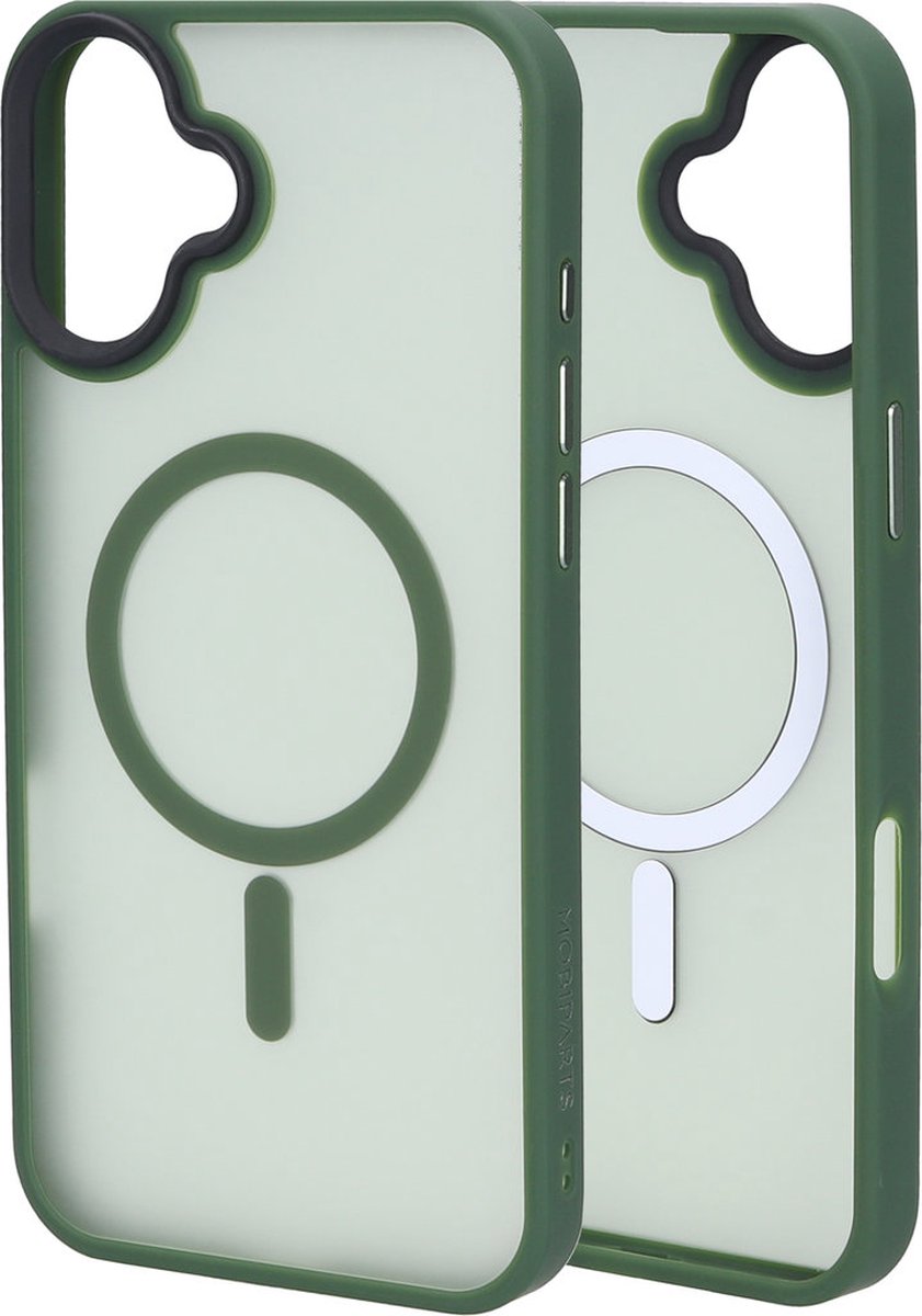 Mobiparts hoesje geschikt voor Apple iPhone 16 Plus - Hardcover - MagSafe - Groen