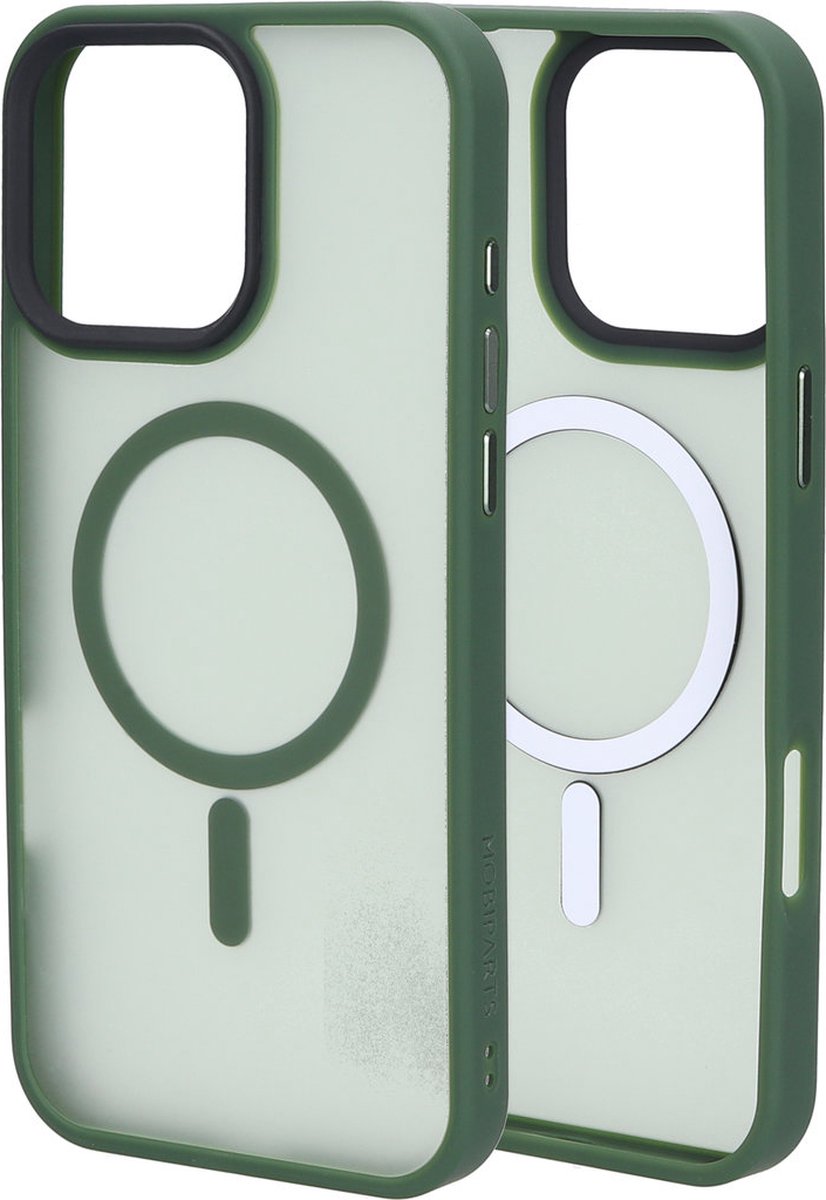 Mobiparts hoesje geschikt voor Apple iPhone 16 Pro Max - Hardcover - MagSafe - Groen