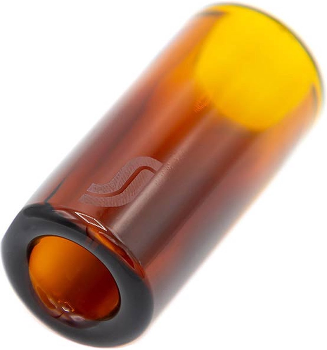 The Rock Slide GRS-MC/RH gevormde glazen Rhett Shull signature slide, maat M (binnen 19 - lengte 60,0mm) amber editie