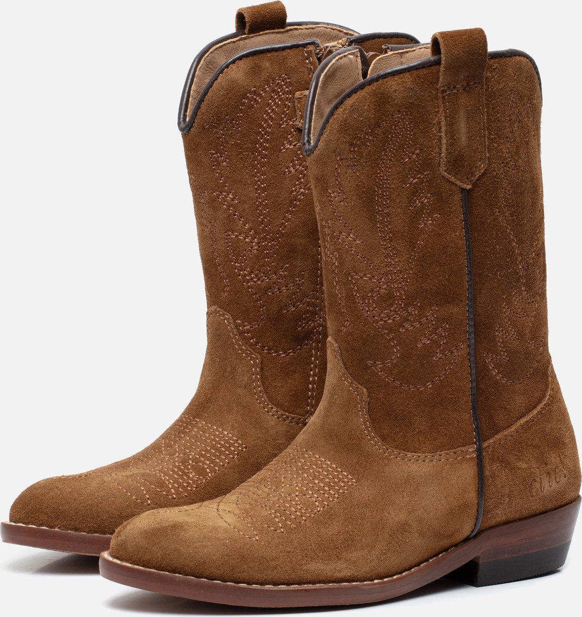 Clic! Cowboylaarzen cognac Leer - Dames - Maat 32