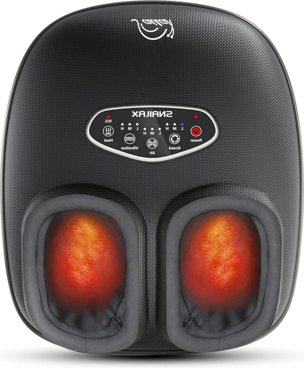 Bol.com Massage Apparaat Voetmassageapparaat met warmte en compressie voor plantaire fasciitis neuropathie - Shiatsu pijn verlic... aanbieding