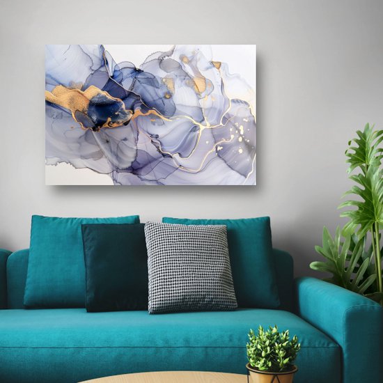 Peintures sur verre art abstrait - Peinture art moderne sur verre - Peinture Salon - Décoration murale classique - Peintures plexiglas - Peintures verre acrylique 75x50 cm