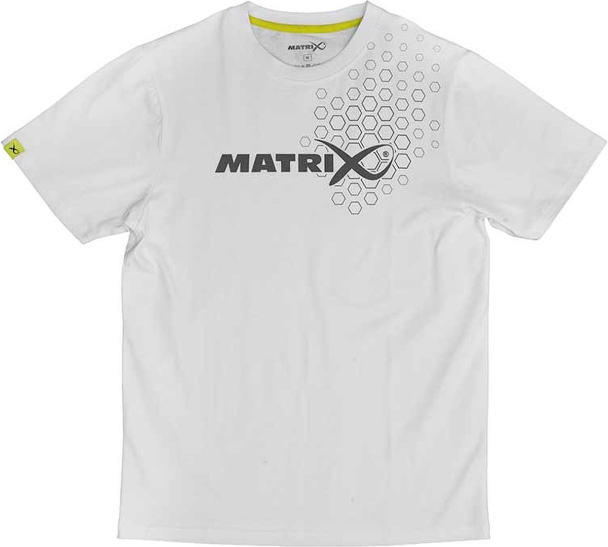 Matrix Hex Print T-Shirt White Small