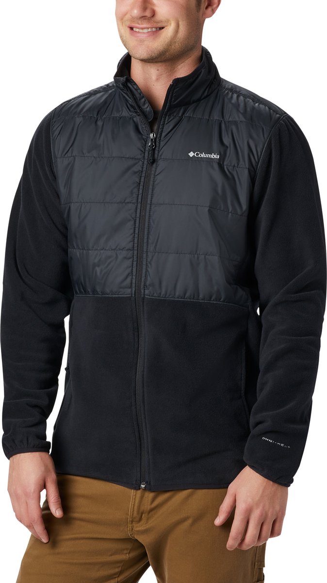Columbia Basin Butte™ Full Zip Fleece II Men's Outdoorvest - BLACK - Maat L