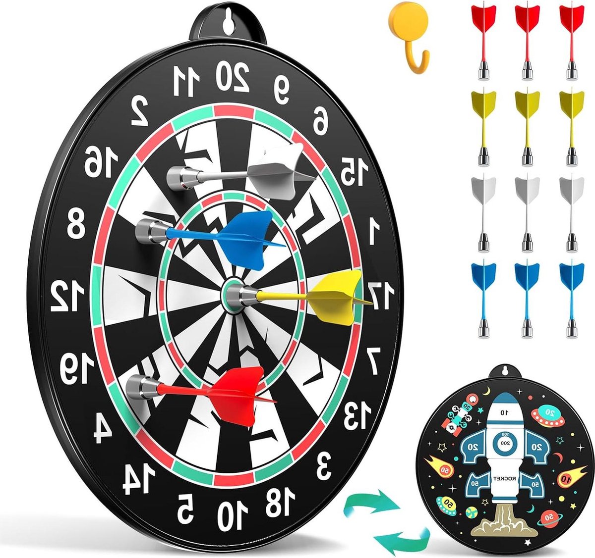 Magnetische Dartbord Set 586 - voor binnen en buiten